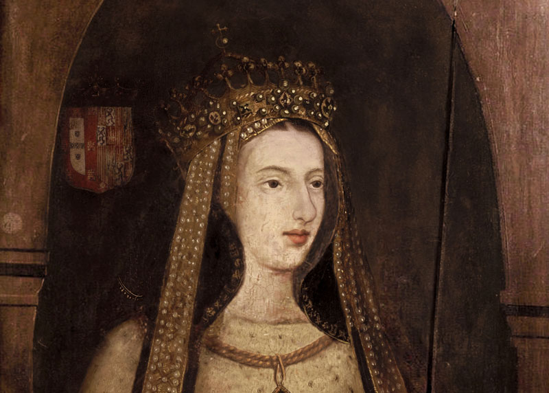 Descrição da imagem: Retrato da Infanta Maria de Aragão - Rainha de Portugal